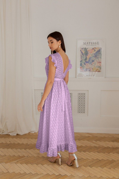 Платье LadisLine 1353 лаванда - фото 4