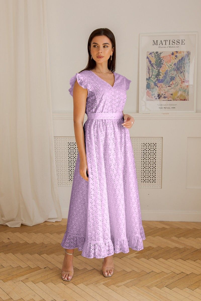 Платье LadisLine 1353 лаванда - фото 2