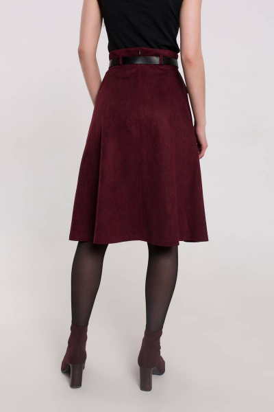 Ремень, юбка Madech 20157 вишнево-красный - фото 4