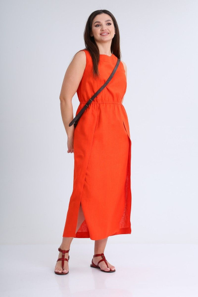 Платье MALI 421-054 оранжевый - фото 6