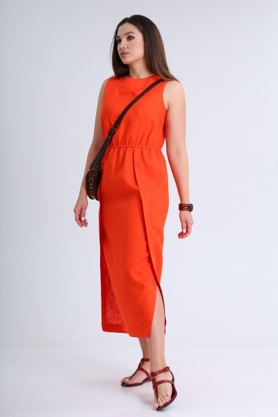 Платье MALI 421-054 оранжевый - фото 5