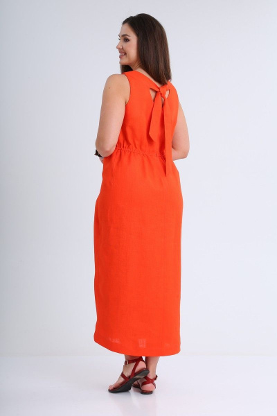 Платье MALI 421-054 оранжевый - фото 7