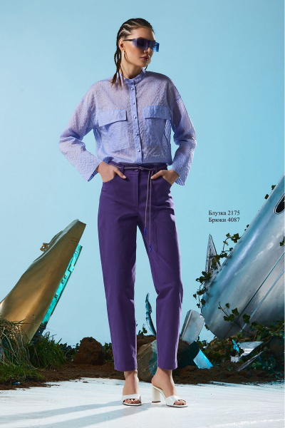 Блуза Rami 2175 фиолетовый - фото 1