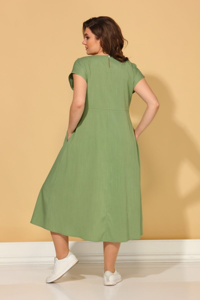 Платье ALEZA 1025 зеленый - фото 3