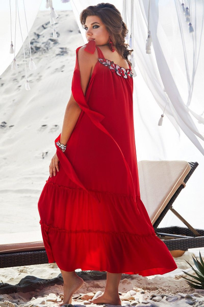 Платье Vittoria Queen 12793 красный - фото 2