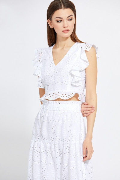 Блуза, юбка EOLA 2025 белый - фото 4