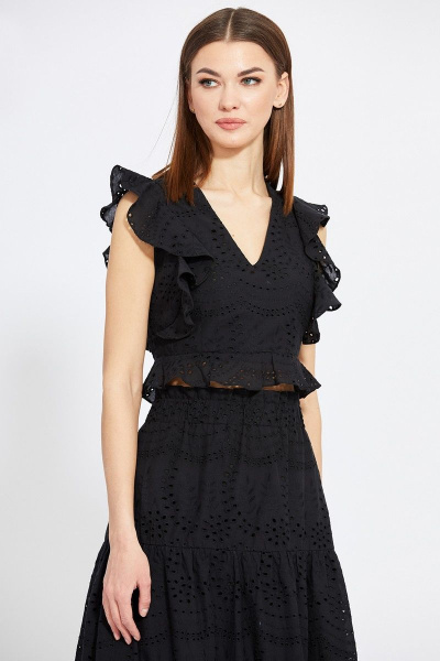 Блуза, юбка EOLA 2025 черный - фото 4
