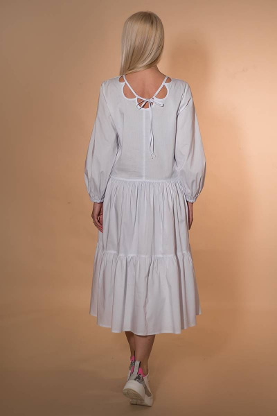 Платье Avila 0847 белый - фото 3