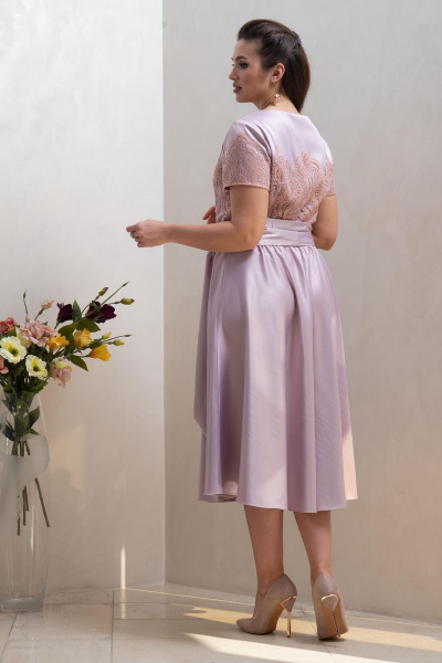 Платье Condra 4310 пыльный_розовый - фото 4