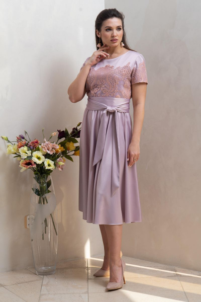 Платье Condra 4310 пыльный_розовый - фото 2
