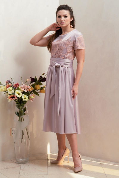 Платье Condra 4310 пыльный_розовый - фото 1