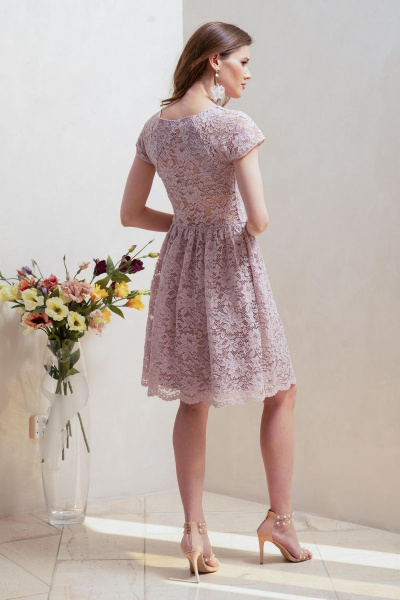 Платье Condra 4318 розовый - фото 4