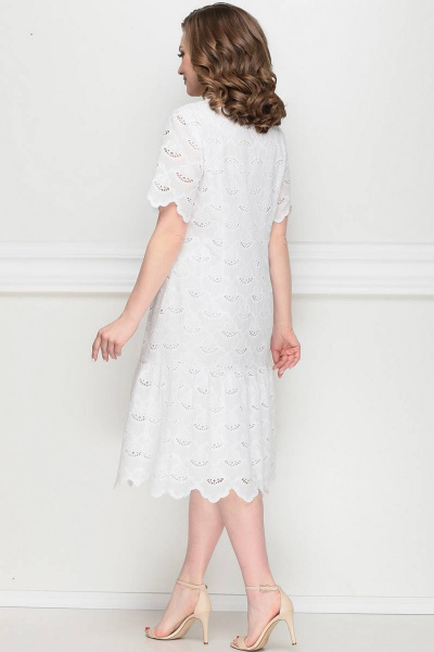 Платье LeNata 11202 белый - фото 2