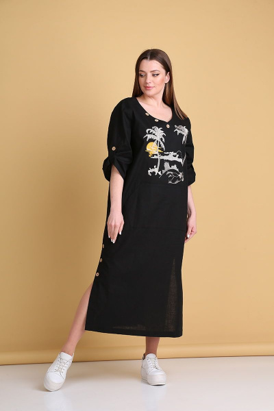 Платье Andrea Style 0364/17 черный - фото 1