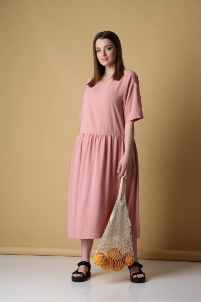 Платье Bliss 655 розовый - фото 2