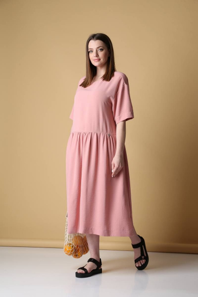 Платье Bliss 655 розовый - фото 3