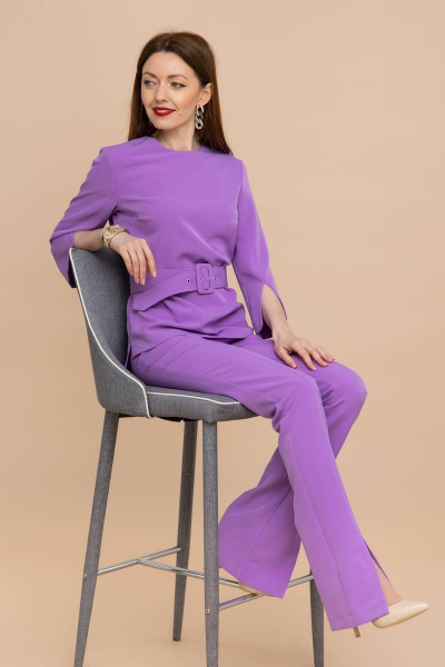Блуза, брюки Domna 16070 пурпур - фото 4