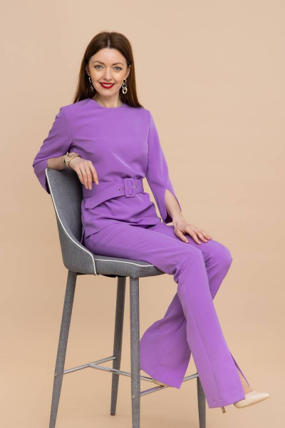 Блуза, брюки Domna 16070 пурпур - фото 3