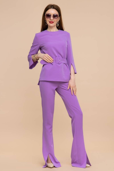 Блуза, брюки Domna 16070 пурпур - фото 1