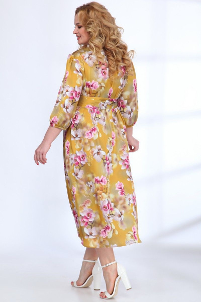 Платье Angelina & Сompany 516 желтые_орхидеи - фото 4