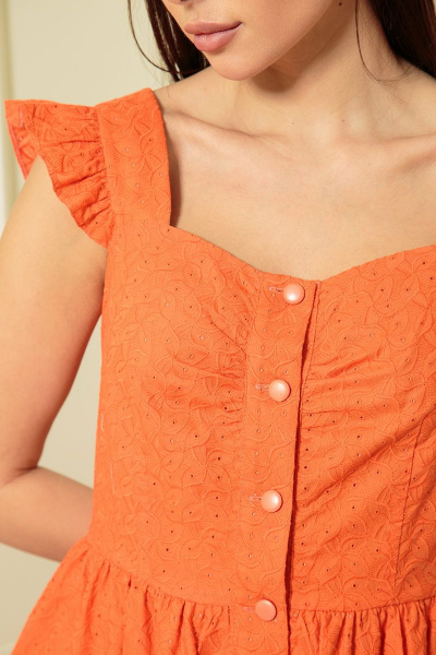Платье Andrea Fashion AF-147/4 оранж - фото 4
