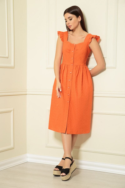 Платье Andrea Fashion AF-147/4 оранж - фото 2