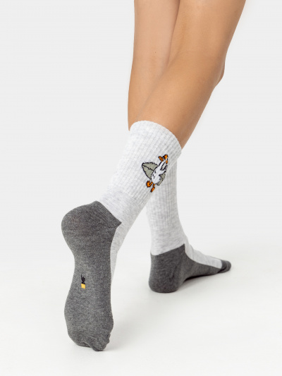 Носки Mark Formelle 444A-3167/B4-253444A св.серый_меланж_3_рис.3167 - фото 2