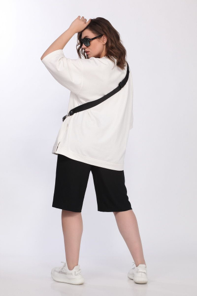 Джемпер, шорты Lady Secret 2760 черный+белый - фото 4
