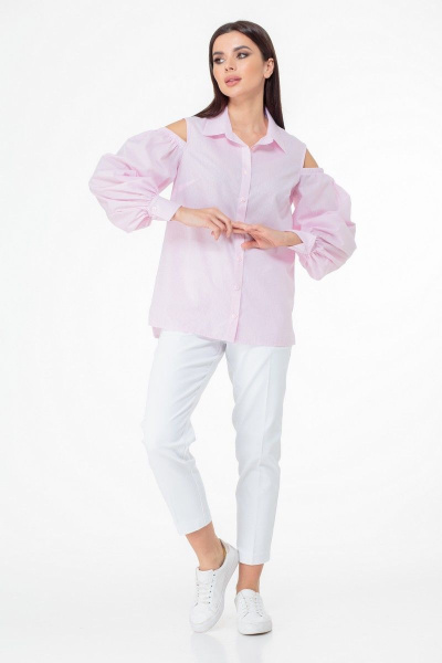 Блуза Anelli 1003 розовый - фото 4