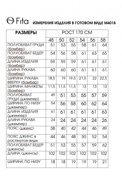 Бомбер, брюки, джемпер Fita 4018 сине-белый - фото 9
