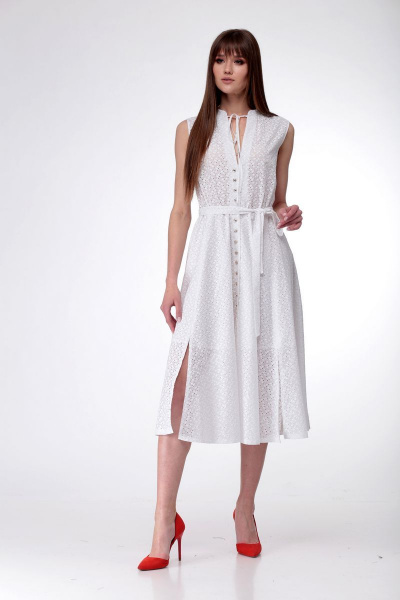 Платье AMORI 9529 молочный - фото 1