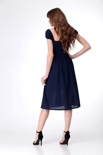 Платье AMORI 9530 синий - фото 3