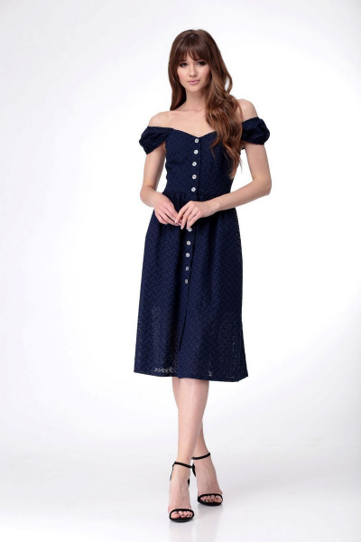 Платье AMORI 9530 синий - фото 1