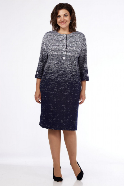 Платье Lady Style Classic 2561 синий_тон - фото 1