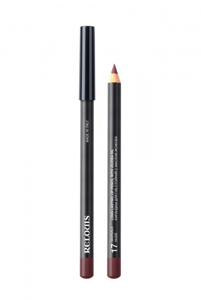  Relouis LONG-LASTING LIP PENCIL WITH JOJOBA OIL 17 MARSALA NUDE - фото 1