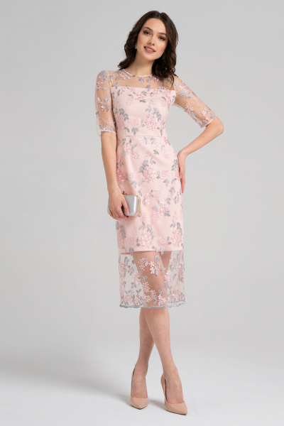 Платье Панда 37780z розовый - фото 2