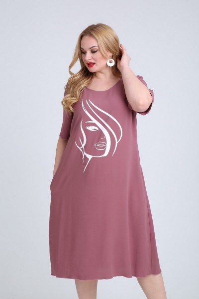 Платье Mamma Moda M-703 розовый - фото 4