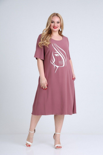 Платье Mamma Moda M-703 розовый - фото 3