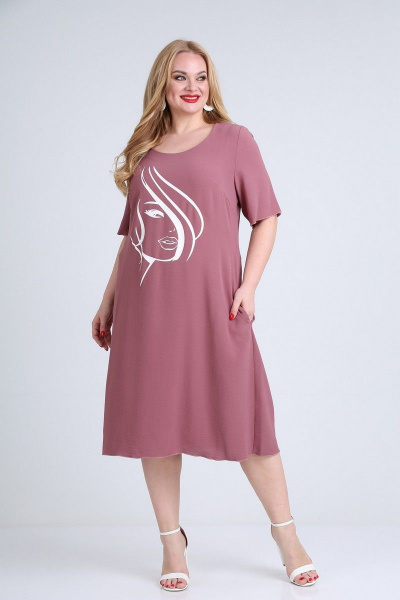 Платье Mamma Moda M-703 розовый - фото 1