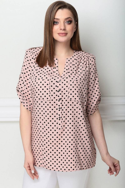 Блуза LeNata 11750 розовый-в-горох - фото 1