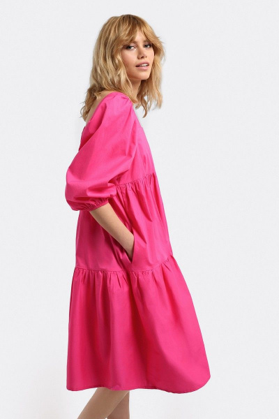 Платье PiRS 2814 ярко-розовый - фото 2