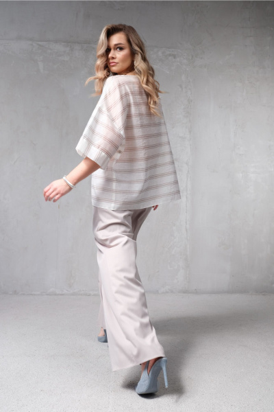 Блуза Erika 1716 бежевый - фото 6