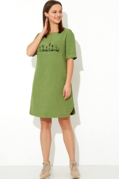 Платье VIZANTI 8208 зеленый - фото 1