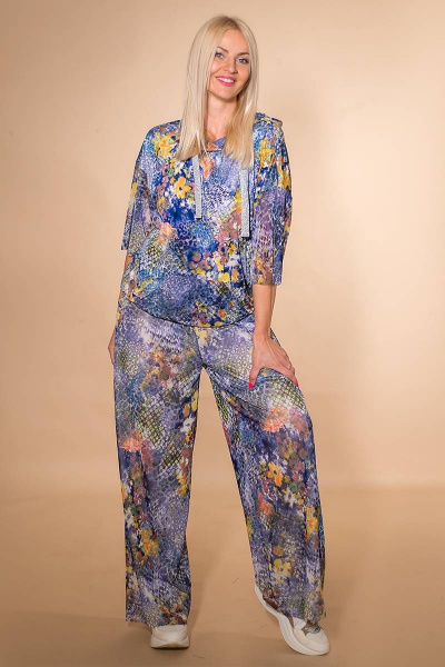 Блуза, брюки Avila 0850 фиолетовый - фото 2