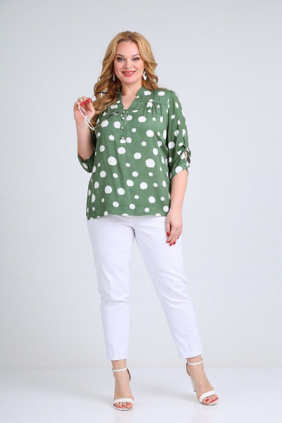 Блуза Mamma Moda М-479 зеленый - фото 4