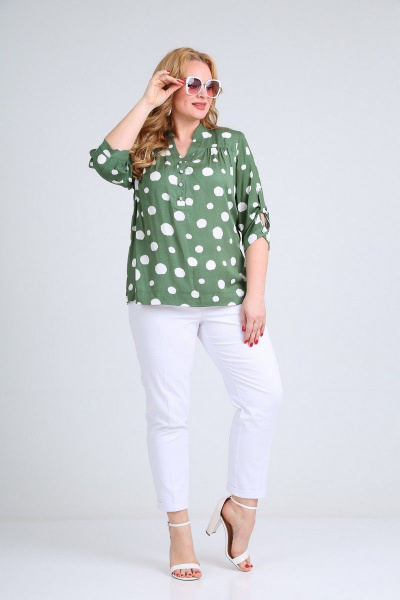 Блуза Mamma Moda М-479 зеленый - фото 3