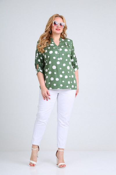 Блуза Mamma Moda М-479 зеленый - фото 2