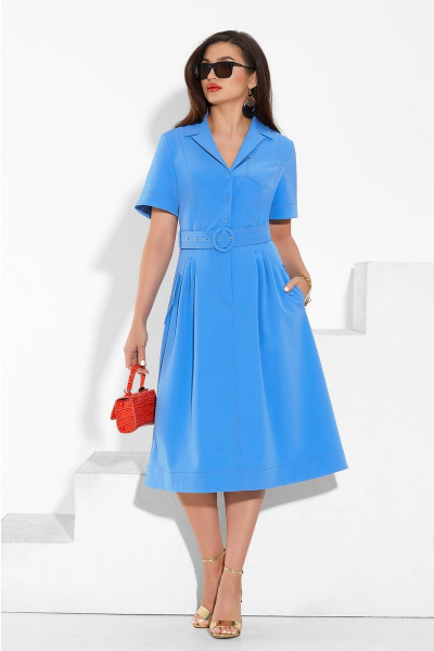 Платье Lissana 4266 голубой - фото 1