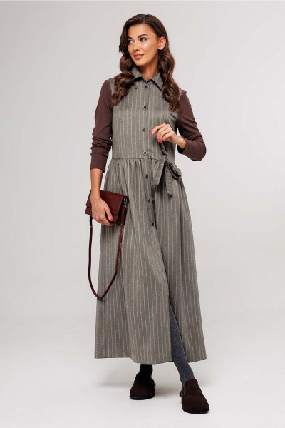 Платье Butеr 3160 светло-серый - фото 3