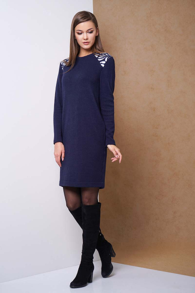 Платье Fantazia Mod 3070 темно-синий - фото 3
